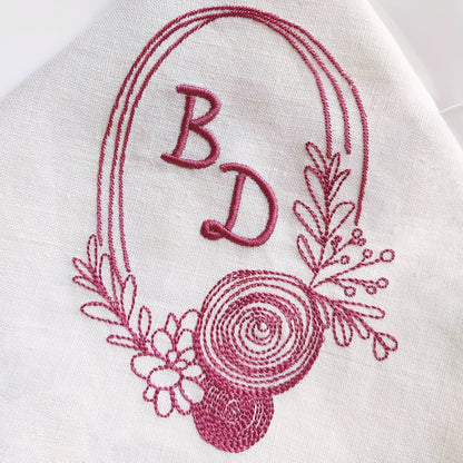 Floral wreath - Embroidery design