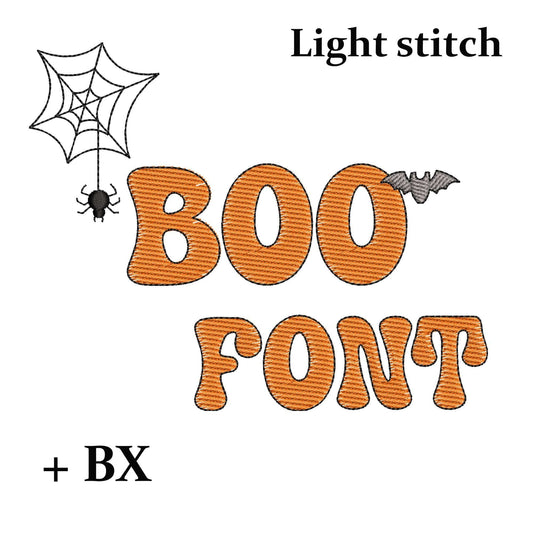 Boo - Sketch embroidery font