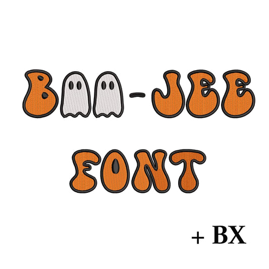 Boo-Jee - Retro embroidery font