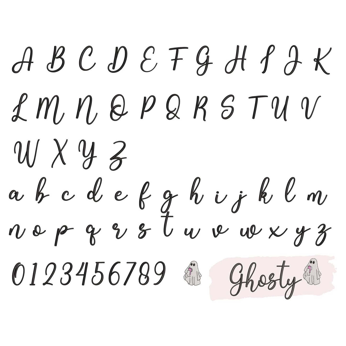 7 Halloween embroidery fonts bundle