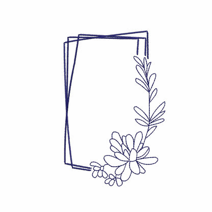 Floral Wreath - Embroidery design