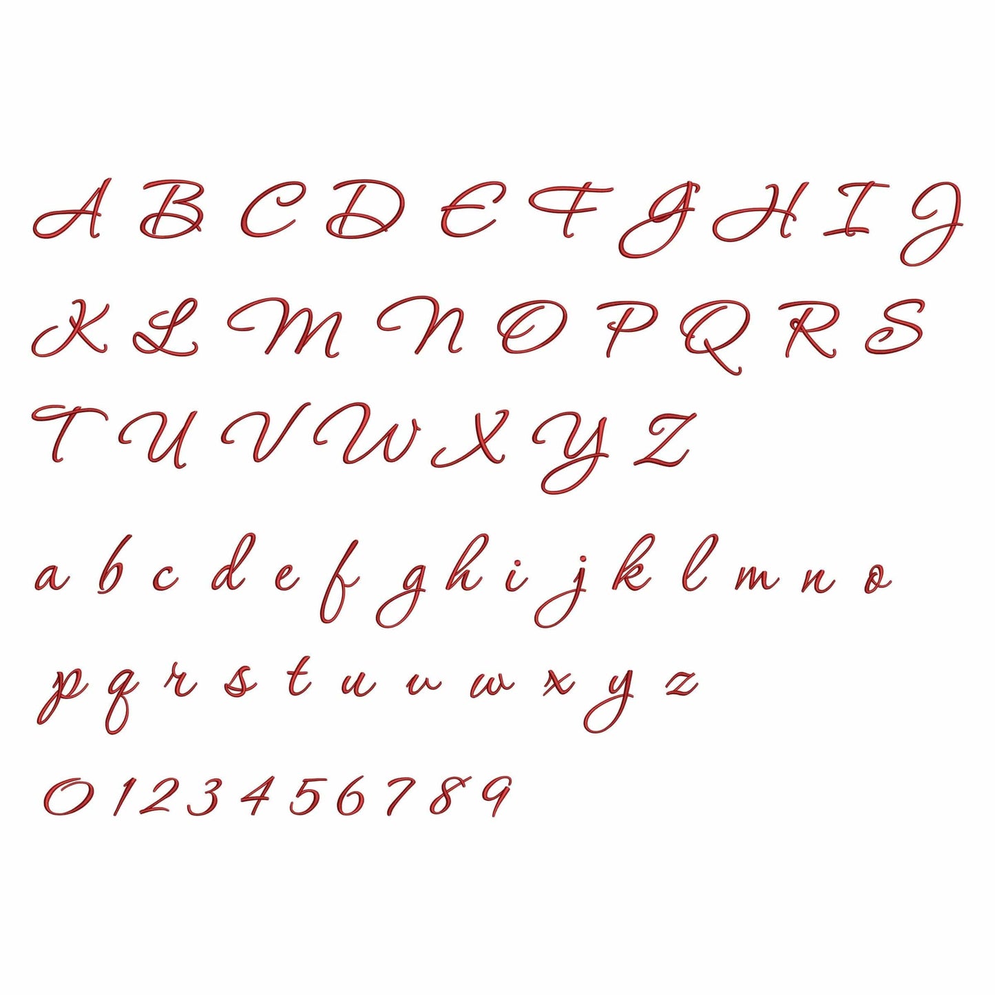 Bella - Embroidery font