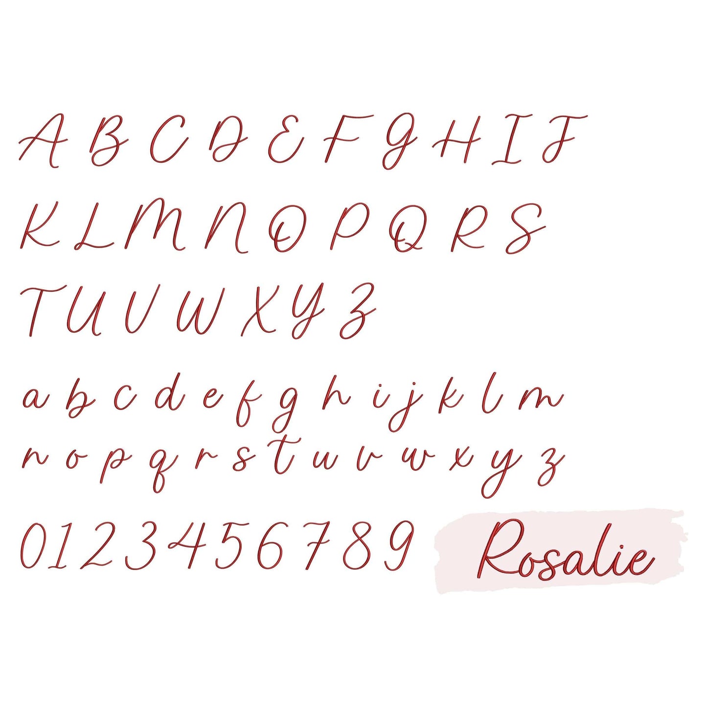 10 Script embroidery fonts bundle