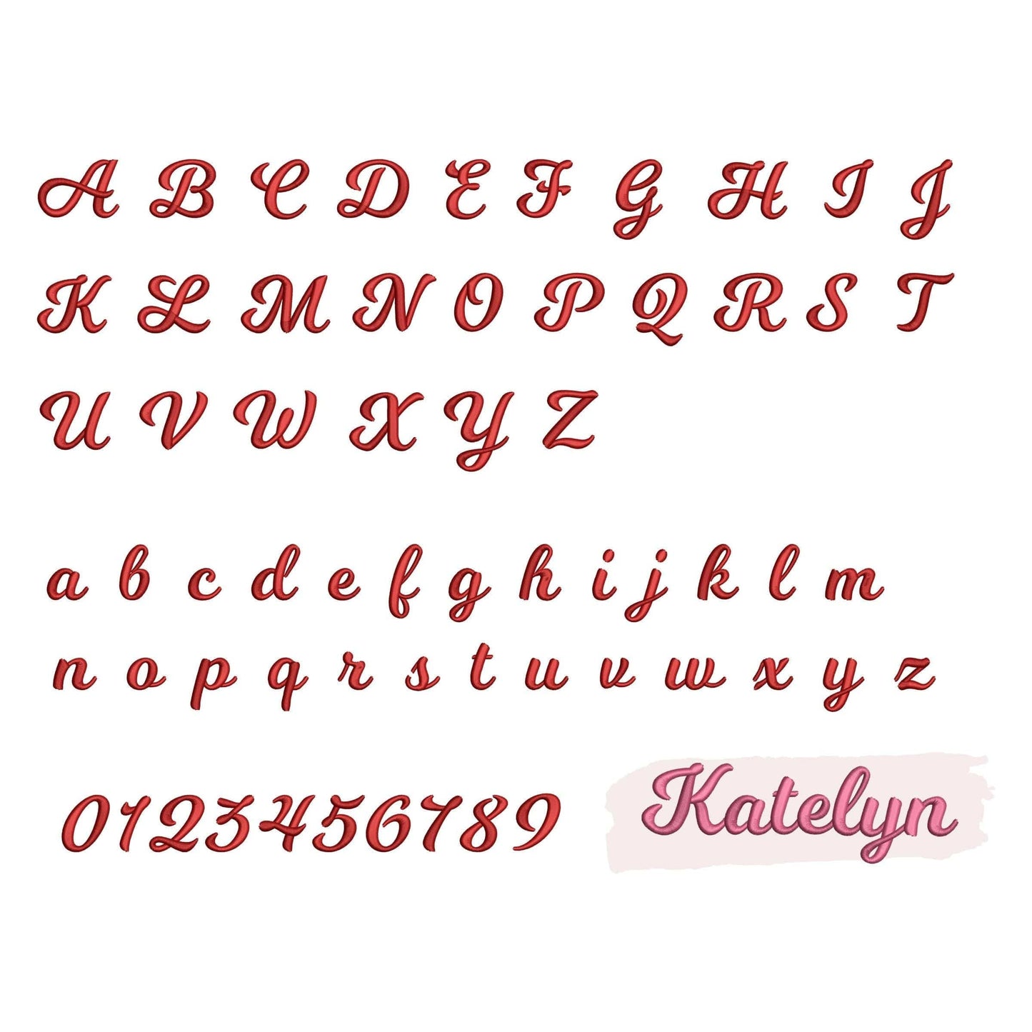 10 Script embroidery fonts bundle