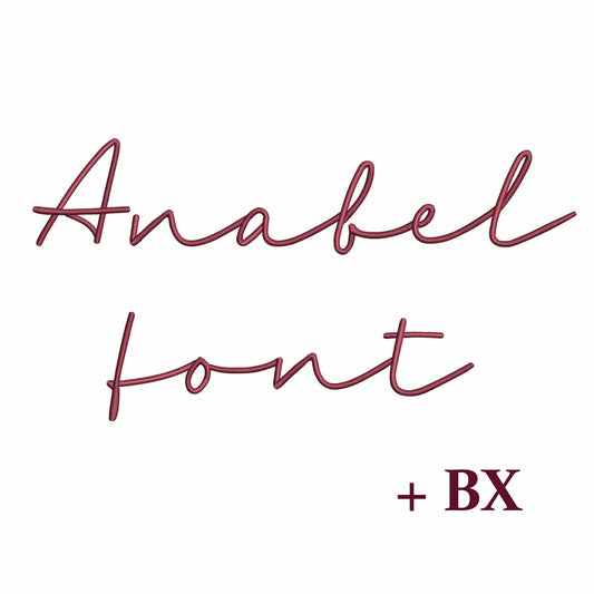 Anabel - Embroidery font