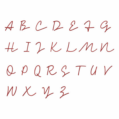 Anabel - Embroidery font