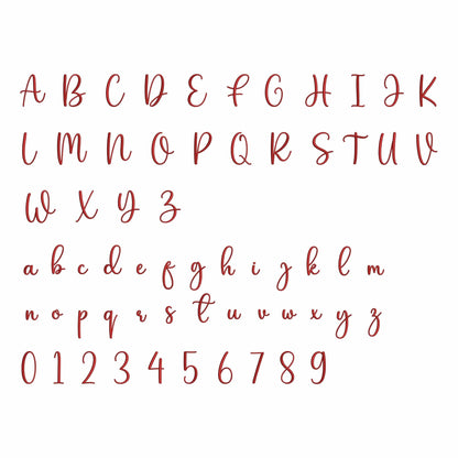 Sophia - Embroidery font