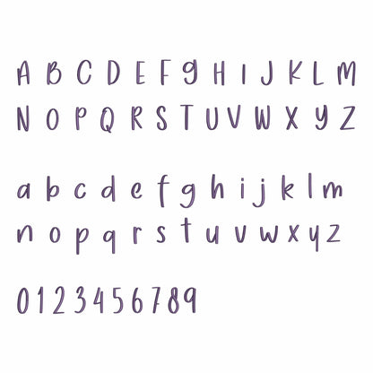 Kiddy - Embroidery font