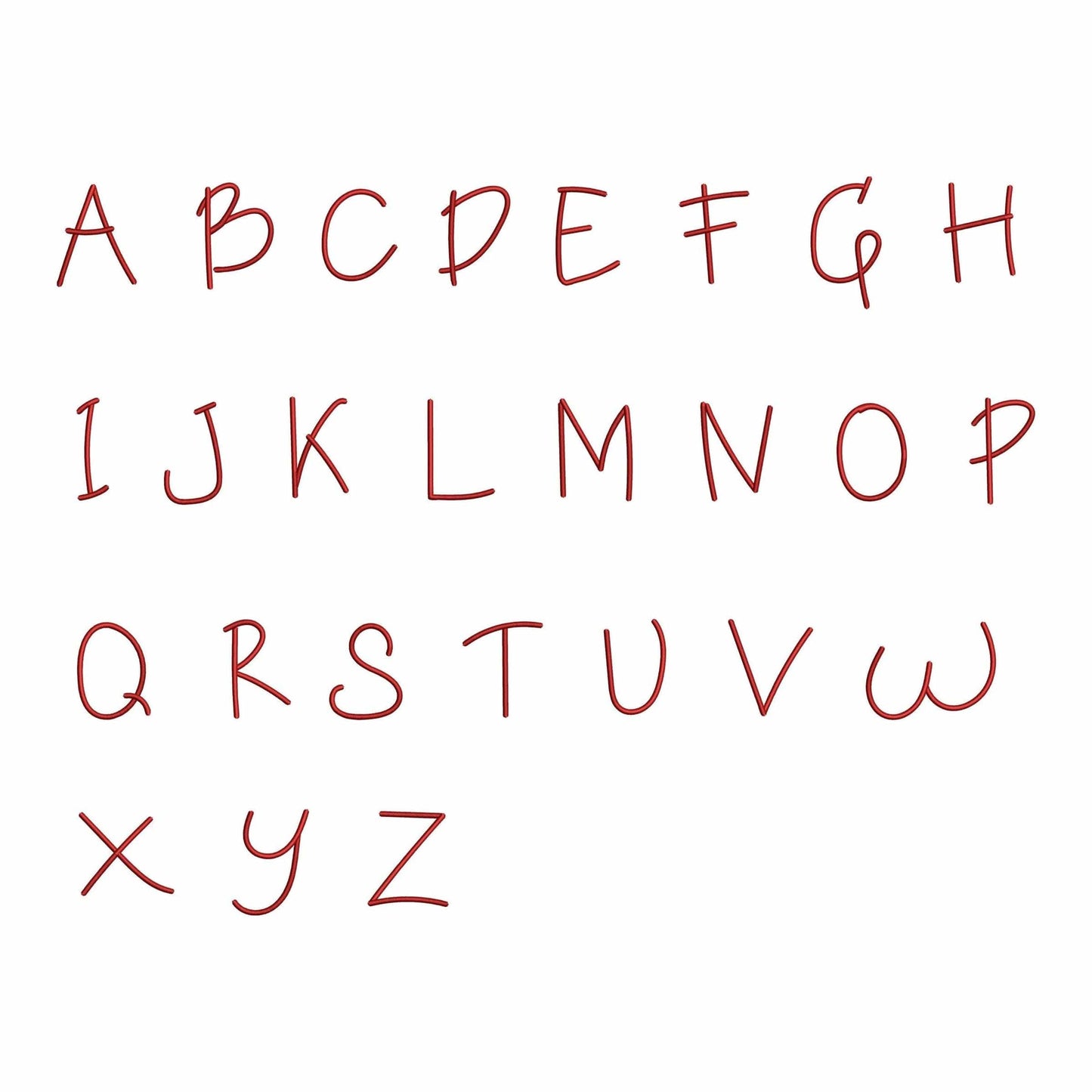 Alexa - Baby embroidery font