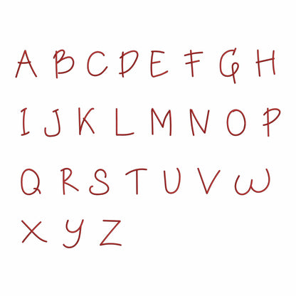 Alexa - Baby embroidery font
