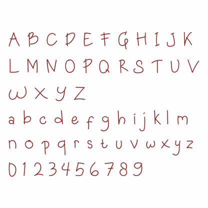 Alexa - Baby embroidery font