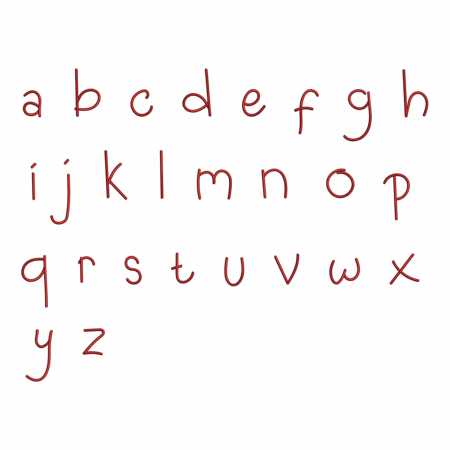 Alexa - Baby embroidery font
