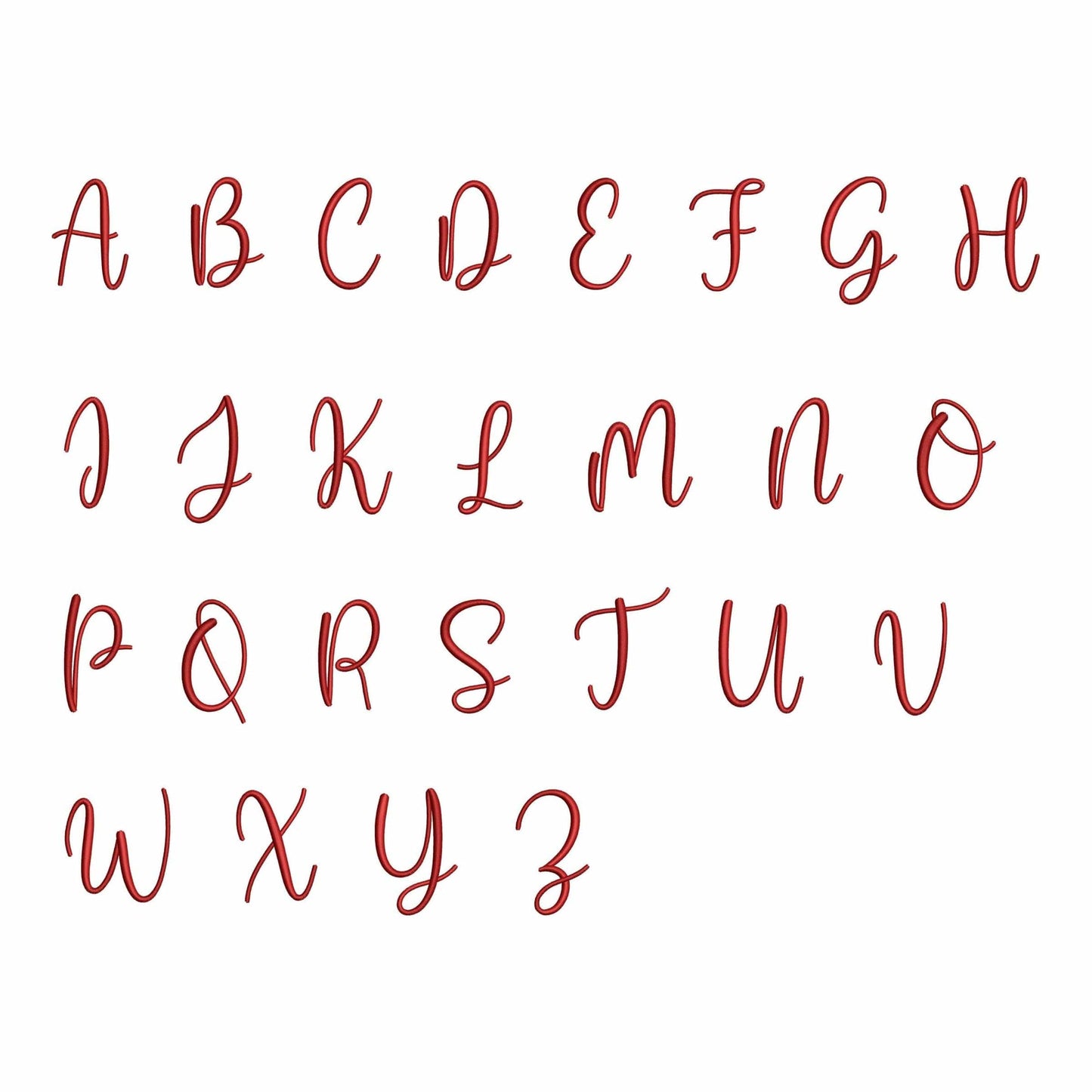 Carry - Embroidery font
